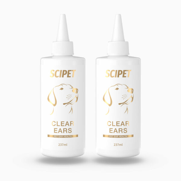 Detergente auricolare SciPet per cani e gatti - 237 ml - 2 flaconi