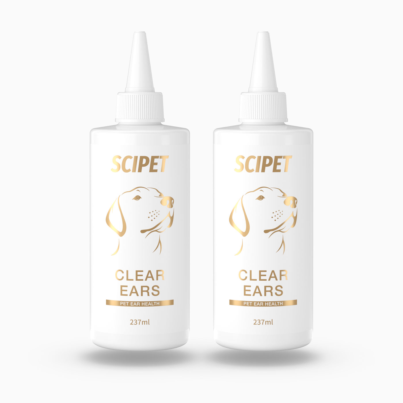 Detergente auricolare SciPet per cani e gatti - 237 ml - 2 flaconi